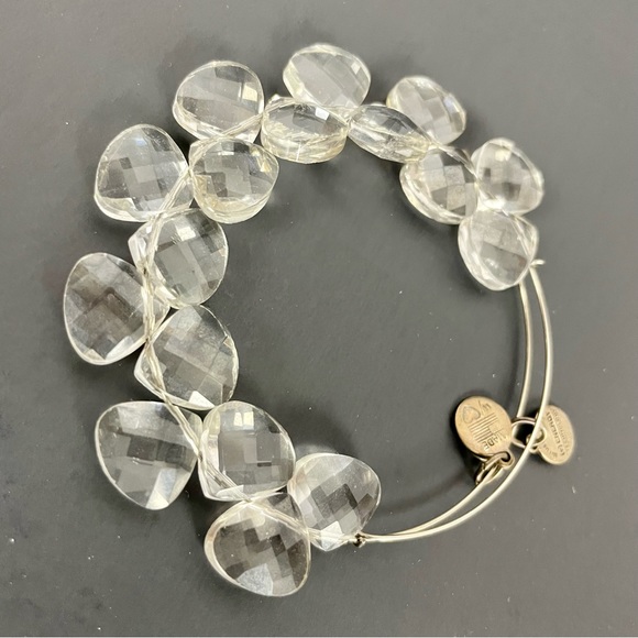 Alex and Ani Rendezvous Clear Crystal Bracelet Silver tone - Picture 2 of 4